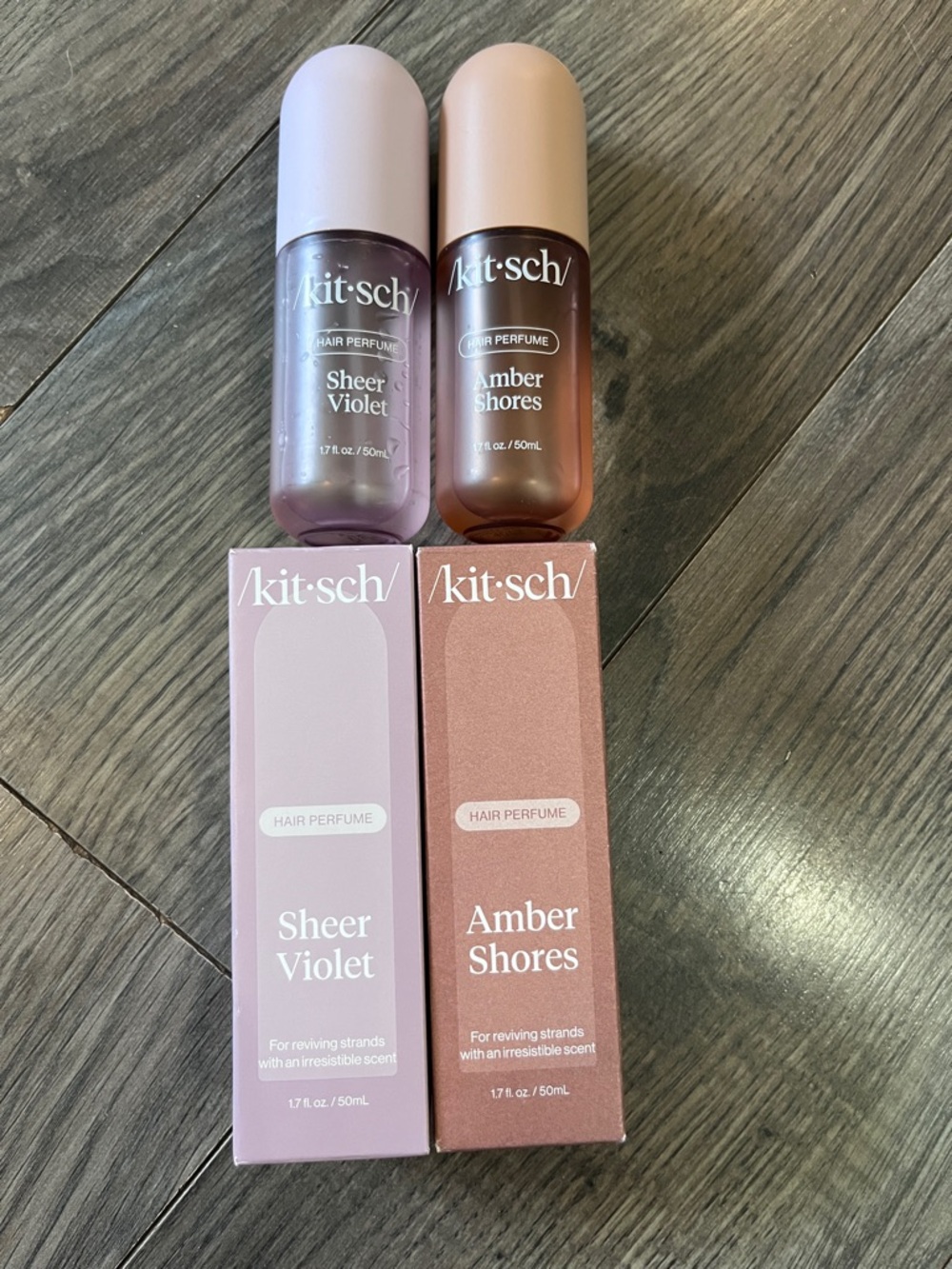 Kitsch Hair Perfume Duo — Sheer Violet & Amber Shores (violet, amber)